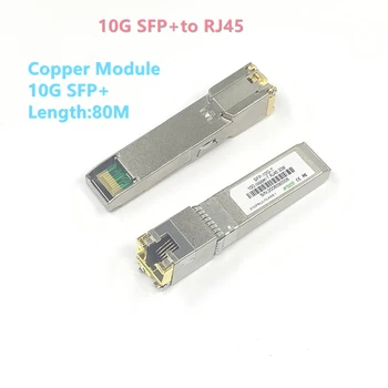 10G Sfp + Naar RJ45 Koper Modul 10Gb Sfp RJ45 Modul Sfp Sfp +-T 10GBase-T Koper sfp 80 Voor Cisco Mikrotik Tp-Link D-Link