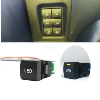 1pc LED Luči Luči za Meglo BSM Radar vrata prtljažnika Moč Pritisni Gumb Stikalo za Toyota Camry Altis Hilux LC300 2018 RAV4 Prado 150 2020