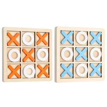 2 Kos Šah Puzzle Igrača Tabela Leseno Igralno Ploščo Starš-Otrok Interakcije Igro Krovu Izobraževalne Igrače Darilo Za Rojstni Dan