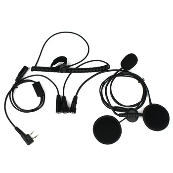 2-Pin Prst PG Motoristična Čelada Slušalke Slušalke Mikrofon Za BAOFENG/za Dual Zvočniki Za Večjo Zvok
