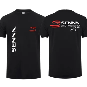 2023 Modni Moški Majica s kratkimi rokavi Priložnostne Ayrton Senna Brazilski Formula 1 Legenda T-shirt Grafični Prevelik Dihanje Ulične S-3XL
