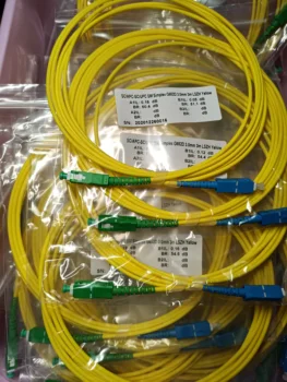 50PCS SC APC svjetlovodni Patch Kabel Kabel 1/2/3M Skakalec En Način Simplex 3,0 mm Optični Fibra FTTH