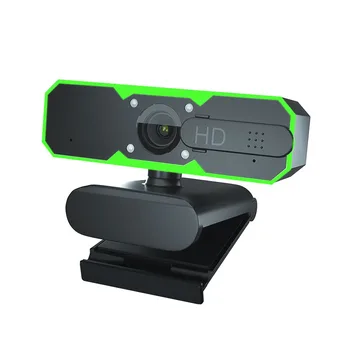 60 FPS 1080P HD Spletna kamera Mikrofon Fill Light Nova USB Vrtljiv Kamere Za Live Video Konference Dela, samodejno ostrenje Za PC Kamera