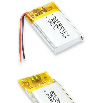602030 3,7 V 300mAh Litij-Polimer Baterija za Polnjenje Li-ion Celic Za MP3, MP4, GPS DVR DVD LED Luči Britev Bluetooth Slušalke