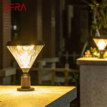 AFRA Sončne Klasične Steno na Prostem Svetlobo LED Nepremočljiva Steber Post Svetilke Stojala za Dom, Teraso Verandi