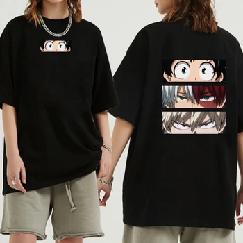 Anime Moj Junak Univerzami Bakugou T-Shirt Kratek Rokav Tees