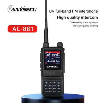 ANYSECU AC-881 5W Walkie Talkie dvosmerni Radijski Z 256 Kanali, z Eno tipko Frekvenca Ujemanje&NOAA Vremensko Opozorilo FM Sprejemnik