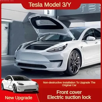 Avto Frunk Mehko Zapiranje Zaklepanje Sprednji Prtljažnik Samodejno Zapri, Električni Pokrov Samodejno Zaklepanje Bližje Za Tesla Model 3 Y 2021 2023 2024