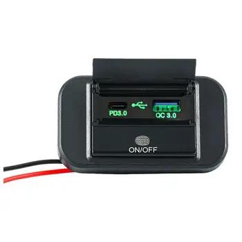 Avto Polnilec Adapter za Hitro Polnjenje USB C Adapter za Kompaktne In Dustproof Telefona Polnilnik PD & QC3.0 Za Zvočnike Tablete Moč