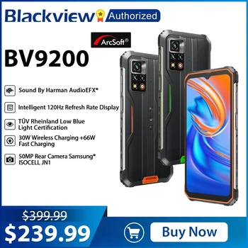 Blackview BV9200 Pametni telefon Robusten, 8GB+256GB Helio G96 Nepremočljiva 6.6