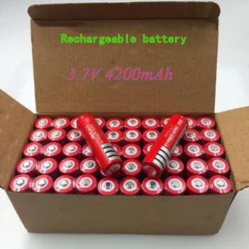 BRC18650 Polnilna 3,7 V Li-ionska Litij Baterija 4200mAh Baterije za Lasersko Pero LED Smerniki Svetilka