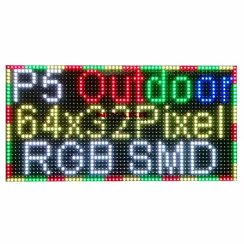 Brezplačna Dostava P5 Prostem RGB Barvno 64x32 slikovnih Pik Matrix Plošča LED Zaslon Modul 320x160mm
