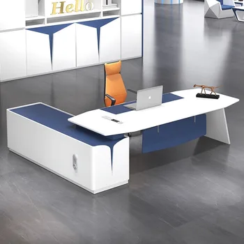 Design občutek peko barve mizo, high-end kreativne tehnologije slog, preprosto moderno mizo in stol kombinacija