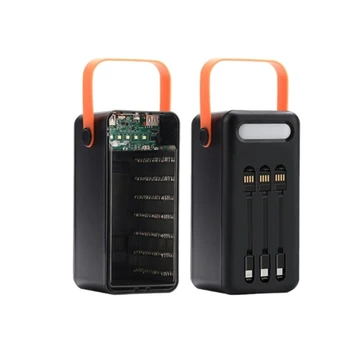 DIY 28 18650 PD QC3.0 10W USB ZA 22,5 W Baterija Škatla za Shranjevanje Hitro Brezžično Polnjenje Primeru 18650 Baterijo Imetnika