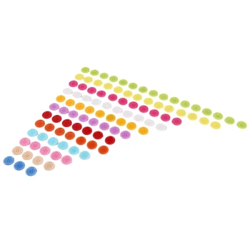 DIY Naključno Barvo Niz 100 Šivanje Gumbov Plovila Za Otroke DIY Igrače, Plastične, Naključno Barvo