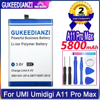 GUKEEDIANZI Baterije 5800mAh Za UMI Umidigi A11 Pro Max Mobilni Telefon Bateria