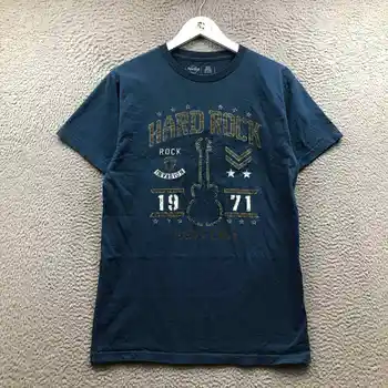 Hard Rock Punta Cana T-Shirt Moški Srednje M Kratek Rokav Grafični Posadke Vratu Modra