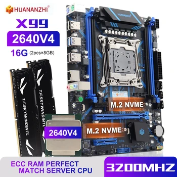 Huananzhi X99 motherboard QD4 LGA 2011-3 XEON E5 2640 V4+16GB DDR4 3200MHz