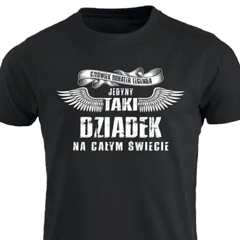 Jedyny Taki Dziadek Koszulka poljski T shirt Prezent na Dzien Dziadka Polska PL