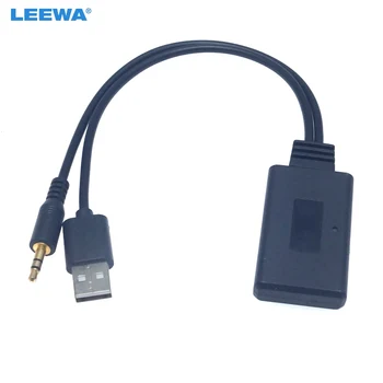 LEEWA 12V Avto Avdio Brezžični Modul Bluetooth USB 3,5 mm Vtičnico Glasbe AUX vmesnik Za Univerzalni Modeli Avtomobilov Bluetooth Sprejemnik AUX
