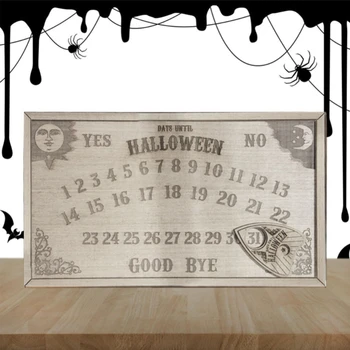 Les Halloween Odštevanje Koledar DIY Gibljejo Halloween Znak za Odštevanje odštevanje do Spookiest Dan v Letu G2AB