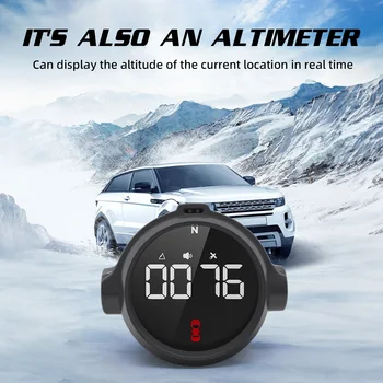 M10 Head Up Display merilnik Hitrosti, Višinomer, Digitalni LCD GPS Avto HUD Kompas prekoračitev hitrosti Alarm Off Road Dodatki, merilnik Hitrosti,