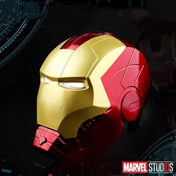 Marvel Avengers, Iron Man, Čelada Cosplay 1:1 Svetlobe Led Ironman Maska Pvc Akcijska Figura, Igrače, Otrok, Odraslih Darilo 2024 Nova