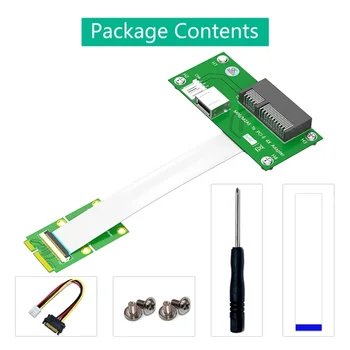 Mini PCIE na PCIExpress Adapter z USB2.0 Odbor Podaljšek 4Pin Moč Magnetno Ploščico Horizontalno Namestitev