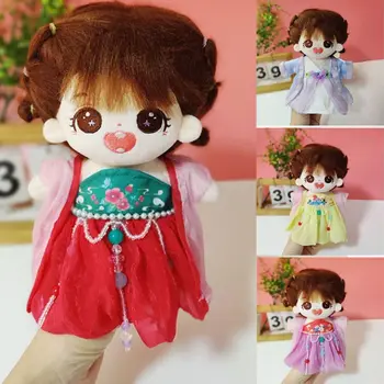 Moda Otroci DIY Lutka, Lutke, Dodatki za Oblačila Obleko Kitajski Slog Obleke 20 cm Punčko Oblačila Starih Vezenin Obleke