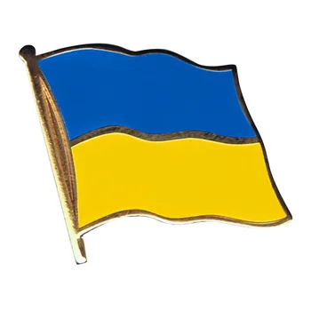 Moda Ukrajinsko Zastavo Broška Zastavo Nahrbtnik Značko Metulj Gumb Oblačila Klobuk Vrečko Zastavo Pin