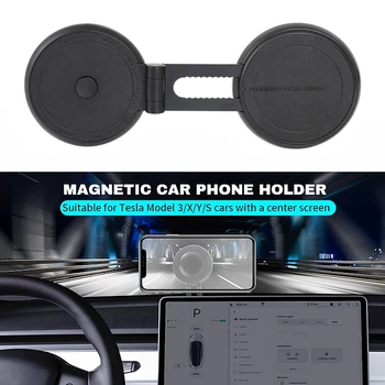 Nastavljiv Magnetni Avto Nosilec za Telefon, Mobilni Mobilni Telefon Stojalo Pametni Steber za Tesla Model 3 Y Mount Magnet Model X Model S
