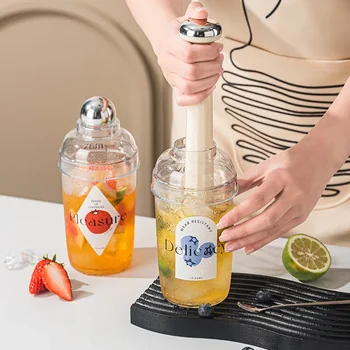 Nova vrstica orodje Shaker Pokal Bar, Cocktail Shaker Limonin Čaj spillproof Strani Shaker Pot bar dodatki za dom palice