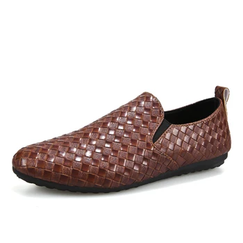 Nove moške priložnostne eno nogo nepremočljiva loafers, prevelik za moške čevlji, prevelik udobno za moške čevlji moški čevlji