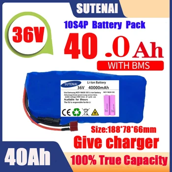 Original 36V baterije 10S4P120Ah baterija high power 500W baterije 42V 120000mAh Ebike električno kolo BMS+42V2A Polnilnik
