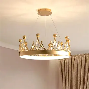 Otrok krono lestenec minimalističen design, ki je edinstven za razsvetljavo spalnica kristalno razsvetljava, dnevna soba luksuzna kuhinja otok svetlobe