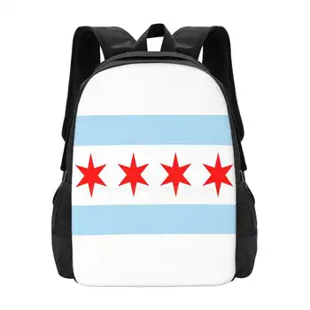 Patriotske Chicago Zastavo Nahrbtniki Za Šolske Najstniki Dekliška Potovalne Torbe Chicago Zastavo Potovanja Mesto Patriotske