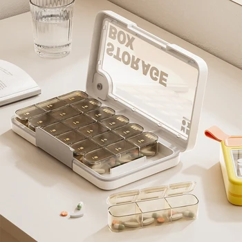Prenosni Medicine Polje 7 Dni Tedensko Tabletke Organizator Pill Box Tabletke Primeru Tablet Zdravila Vitamini Razpršilnik Posoda za Potovanje