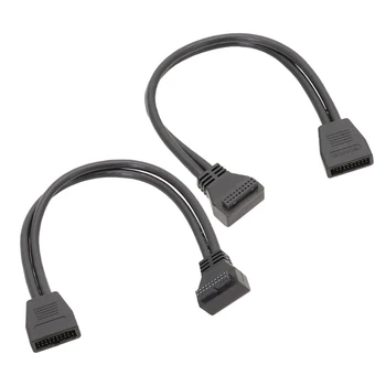 Prilagodljiv USB3.0 19Pin 20Pin Moški-Ženski Kabel Podaljšek Okrepljeno Povezovanje