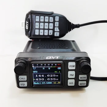 QYT KT-5000 Autoradio Panneau Mathiable 25 W 10KM VHF, UHF touristes Bande VOX Mini dokument FM Mobilna radijska Walperforated Talkie