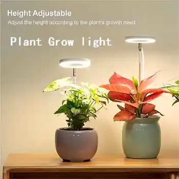 Rastejo Svetlobe, Celoten Spekter LED Rastlina, Lahka za Sobne Rastline, Nastavljiva Višina Narašča Svetilko z Auto On/Off Timer 4 4 Zatemniti