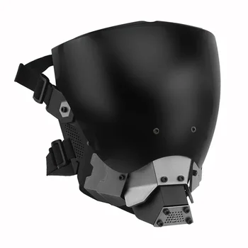 Taktično Masko Poln Obraz Cyberbunk Cosplay Dihanje Maske za Dvojno Stranicami Anti-fog Leče Airsoft Paintball Wargame Zaščitno opremo