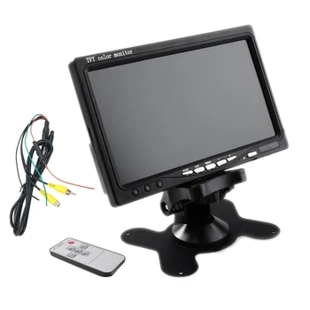 TFT LCD Barvni HD Obrniti Sliko Zaslona Black 7-Palčni Avtomobilske materiala Za Avto, Tovornjak CCTV Namizni Digitalni Zaslon