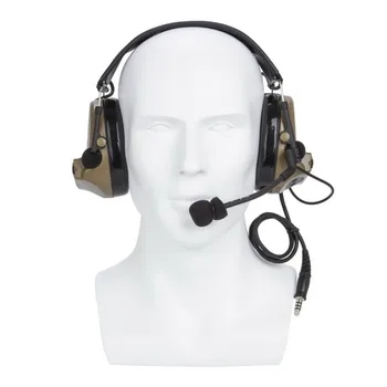 U94 PG+Rjava Taktično Slušalke in Zmanjšanje Hrupa oprema za Varovanje Sluha Slušalke Snemanje za BAOFENG KENWOOD HYT TYT UV 82 UV5R