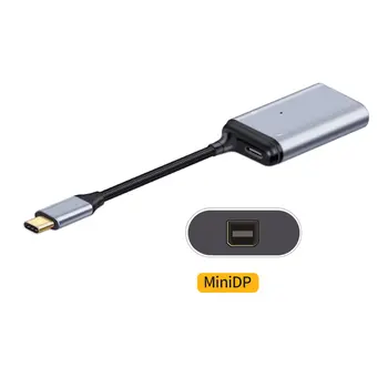 USB-Tip C C za Displayport in Zaslon Prilagodilnik Pretvornika 4K 2K 60hz z Žensko PD Moči Vrat