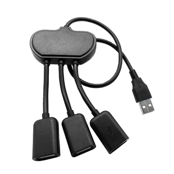 USB2.0 1/2 ZVEZDIŠČE USB Podaljšek za Miško, Tipkovnico Trdi Disk Prenosni računalnik Splitter 0,3 M Napajanje Prenos Podatkov