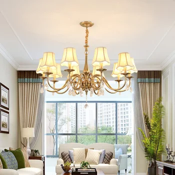 vintage style luči stropne lestenci za jedilnico doma naprave obesek lučka soba luç fabricshade lestenci