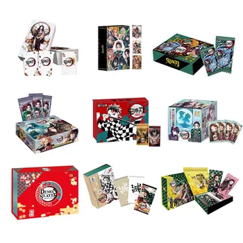 Wholesales Demon Slayer Zbirka Kartic 12BOX Novo Nezuko Mavrica Booster Box Primer Igrače za Otroke, Igranje Kartice