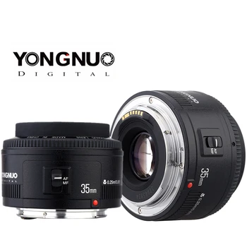 Yongnuo 35mm objektiv YN35mm F2.0 objektiv širokokotni Fiksni/Prime Samodejno Ostrenje Objektiv Za Canon 600d 60d 5DII 5D 500 D 400D 600D 650D 450D