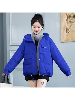 Zimski ženski Plašč Parkas Jopiči Pero Coats Jarek Bombaž-oblazinjena Oblačila Toplo Japonski Y2K korejski Modna Ženska Parka