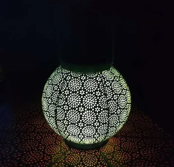 ZK30 Sončne LED Železa Umetnosti Votlih Luč Svetlobe, Ročni Visi Projektor Lučka za Sončno Svetlobo na Prostem Dekorativne luči za Vrt, Dvorišče